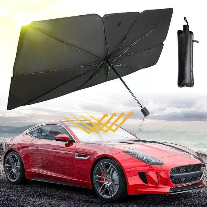 🛡️ UV Shield Car Umbrella – Stay Cool Always ❄️