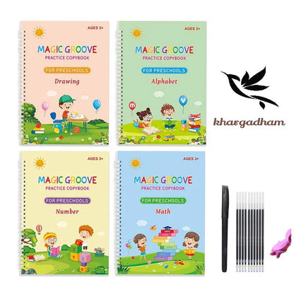 ✨Fun Way to Learn! Magic Handwriting Practice Book Kit for Kids (With Pen & Refills)📚✍️
