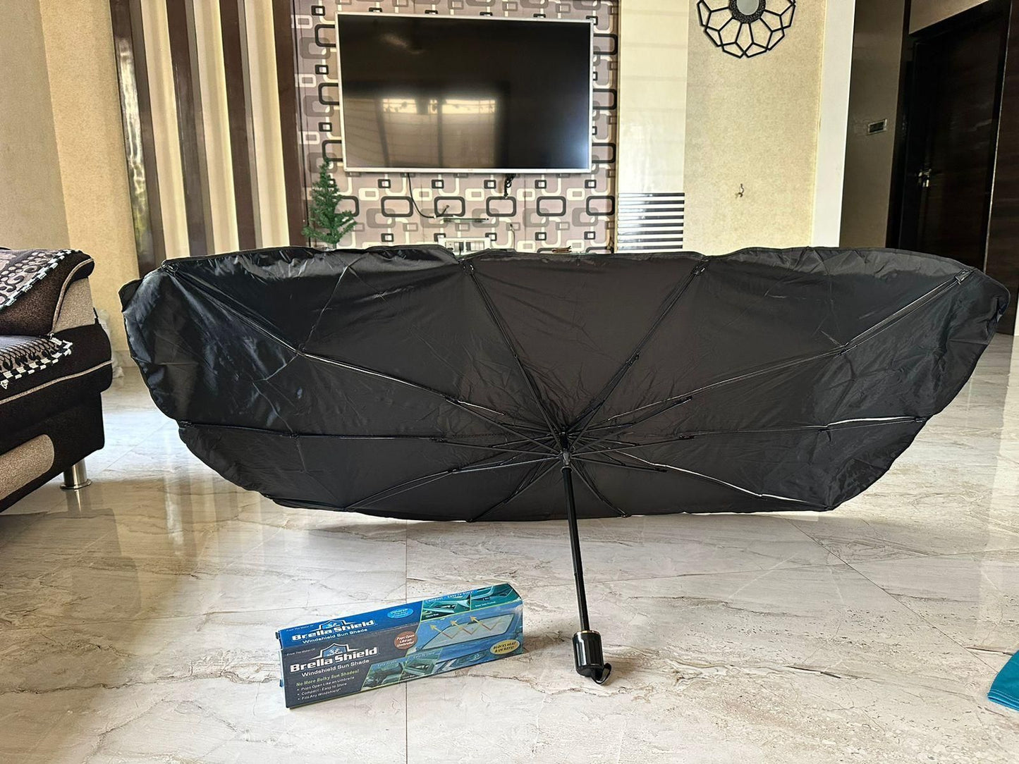 🛡️ UV Shield Car Umbrella – Stay Cool Always ❄️